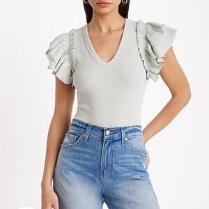 NWT Express flutter sleeve body suit size S